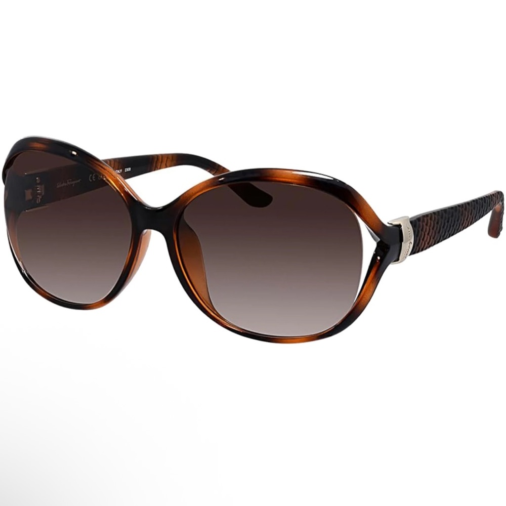 new Ferragamo Alt Fit Oval Cutaway Sunglasses